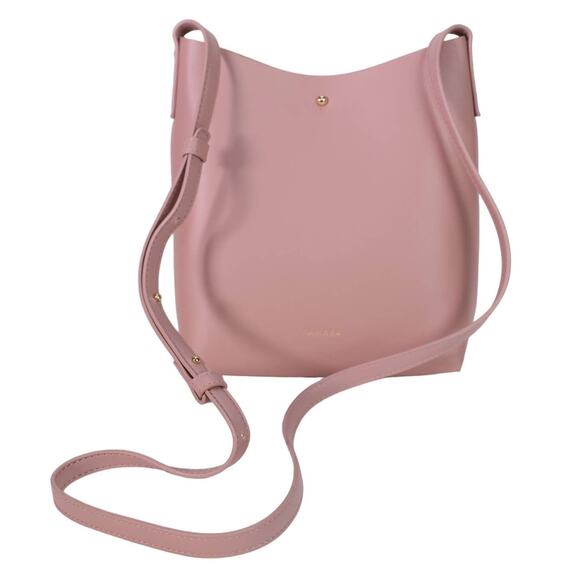 Samara Medium Vegan Leather Crossbody Shoulder Handbag - Peony Pink - NWT - Picture 1 of 10